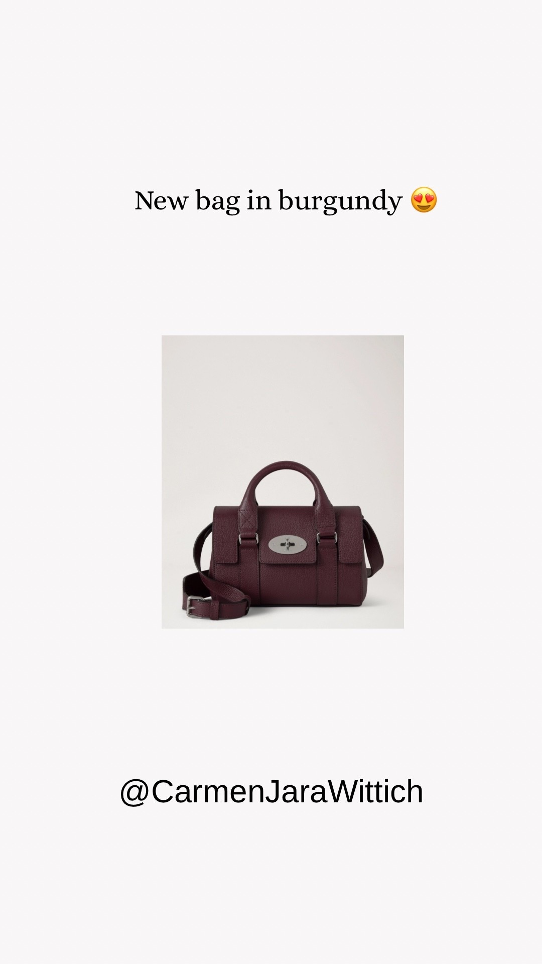 New burgundy bag 😍 I also linked some on my wishlist ❤️

#itbag #handbag #newin #ltkseasonal #burgundy #carmenjarawittich #ltkstyletip

#LTKbag #LTKdeutschland #LTKeurope