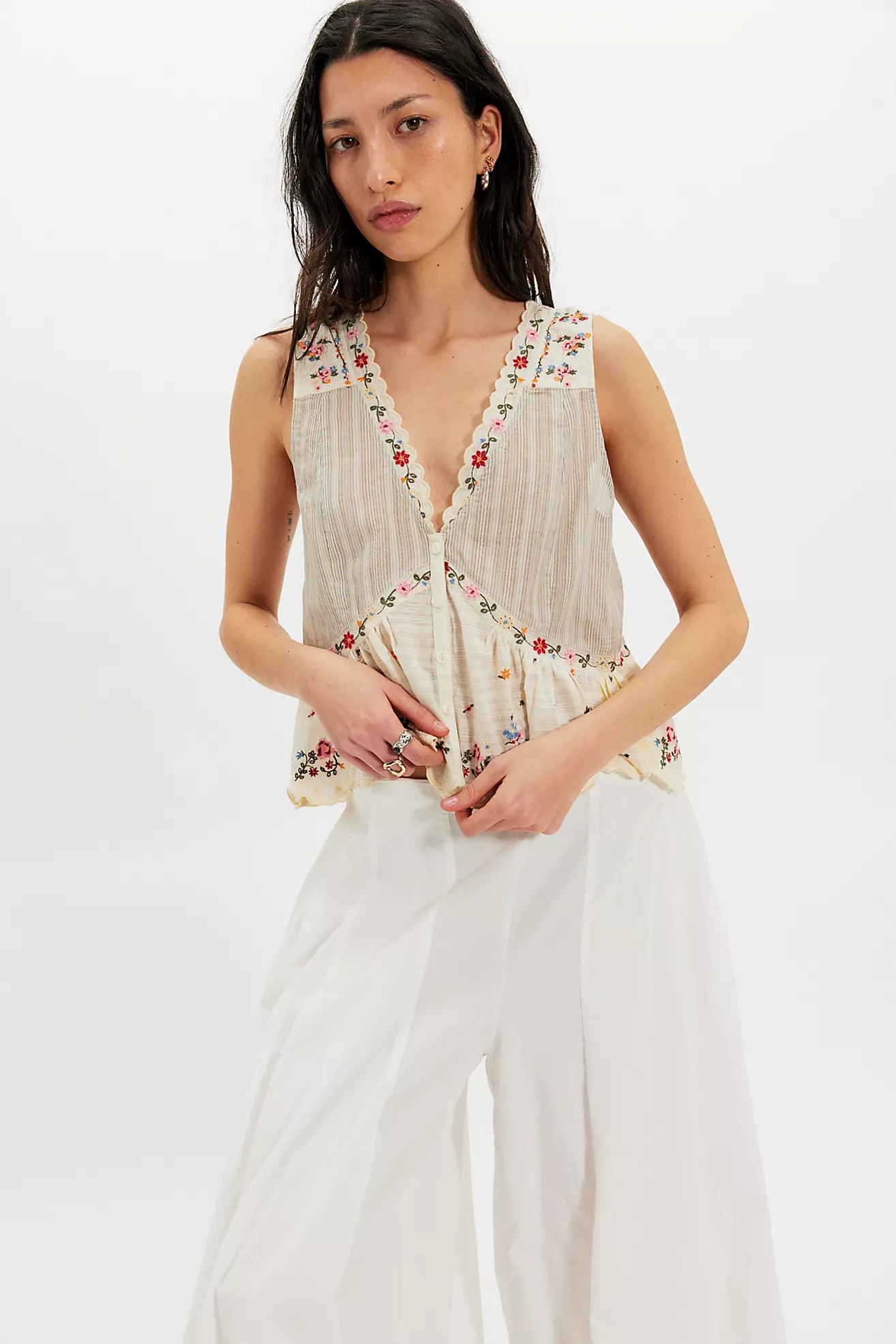 Ellis Embroidered Blouse | Free People (Global - UK&FR Excluded)