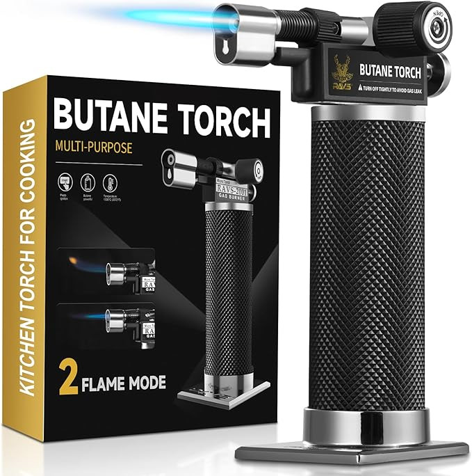 RAVS Butane Torch Lighter, DUAL Flame Mode Kitchen Torch Cooking Torches, Blow Torch lighters but... | Amazon (US)