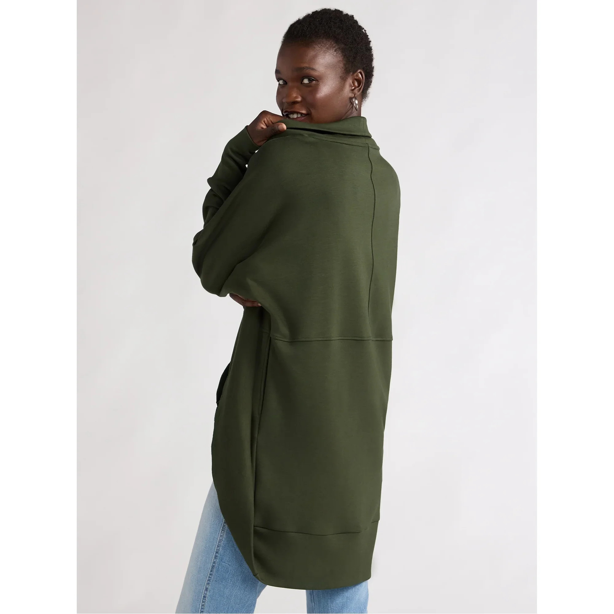 Scoop Women’s Ultimate ScubaKnit Cardigan, Sizes XS-XXL | Walmart (US)