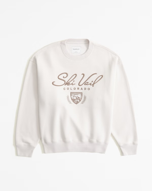 Women's Ski Destination Vintage Sunday Crew | Women's Tops | Abercrombie.com | Abercrombie & Fitch (US)