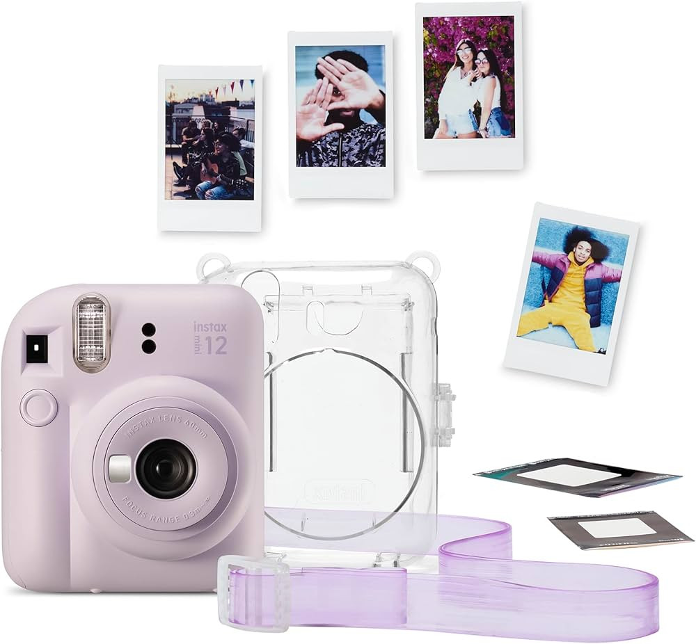 Limited edition instax mini 12 instant camera bundle, Lilac Purple | Amazon (UK)