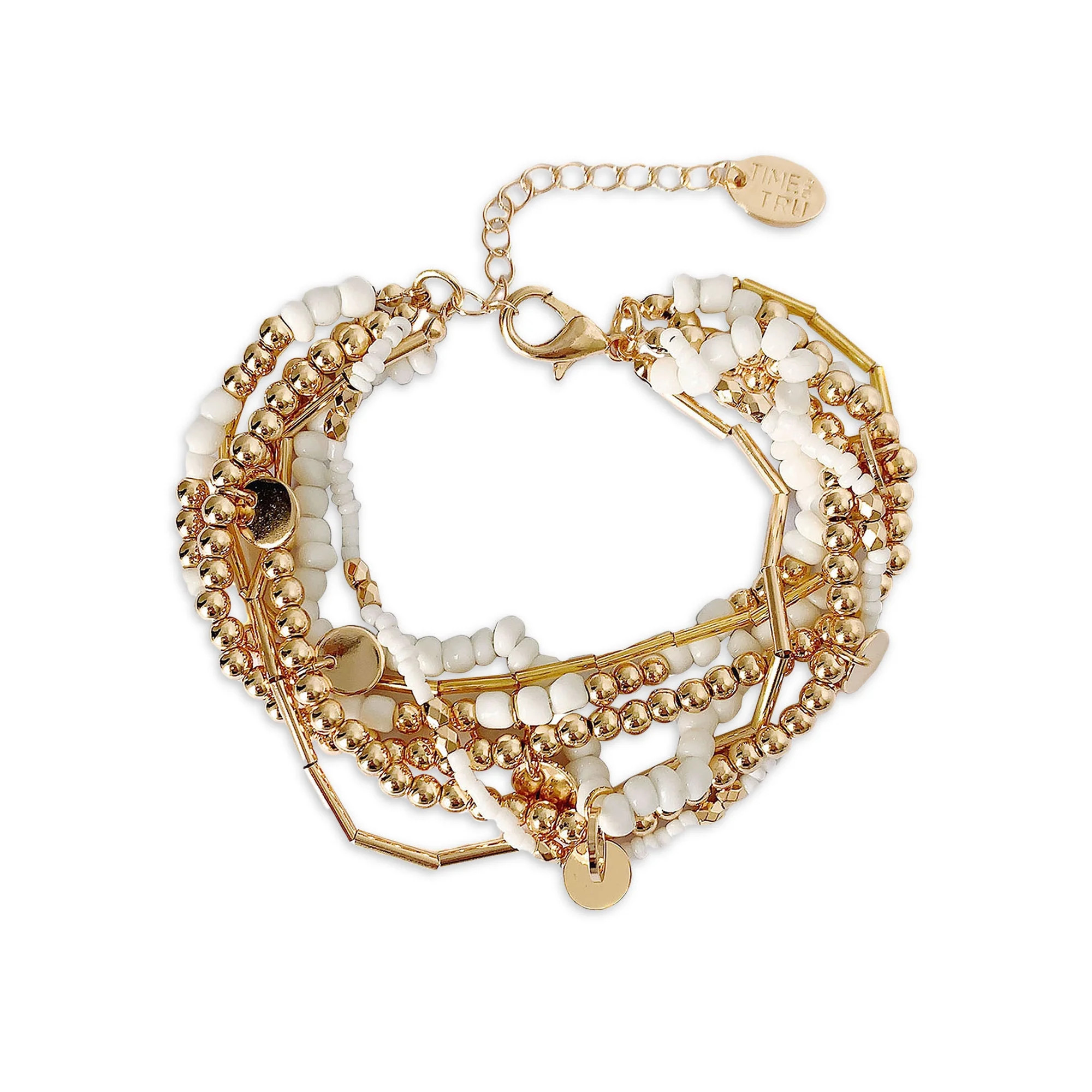 Time and Tru Beaded Disk Bracelet | Walmart (US)