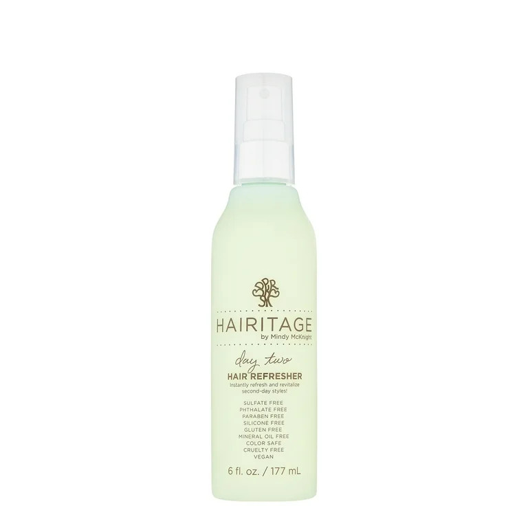 Hairitage Day Two Hair Refresher Hair Spray with Coconut Oil | Revitalize, Moisture & Shine, 6 fl... | Walmart (US)