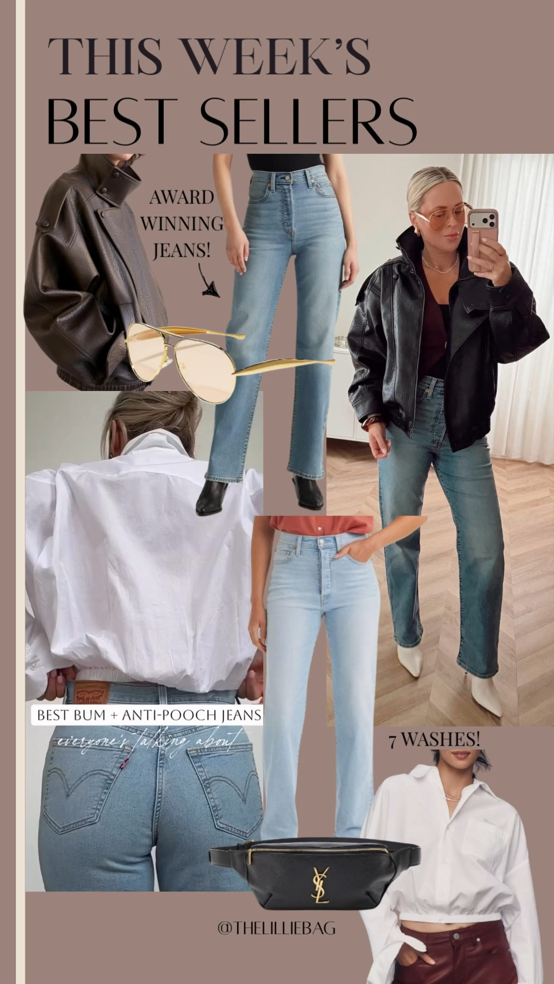 Best seller bum + anti-pooch jeans everyone’s talking about🔥💯🍑!!!
I’m not kidding — I went back and ordered three more colors. They’re that good. Super stretchy, insanely comfortable, and the deep V back gives the best shape. They cinch the waist without giving that front pooch situation (you know what I mean).

They run pretty TTS but if you’re between sizes size up since the waist is more fitted.
So flattering. So good.🔥



stretchy shaping jeans. anti pooch jeans. high waisted flattering denim. deep V back jeans. tummy smoothing jeans. straight leg jeans.



#LTKootd #LTKOver40