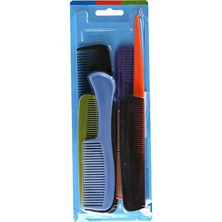 Goody Hair Products Family Set of 6 Combs - Assorted Colors - 1 Pack | Walmart (US)