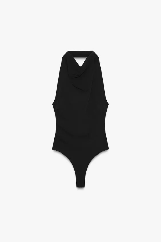 OPEN BACK HALTER BODYSUIT | Zara Canada