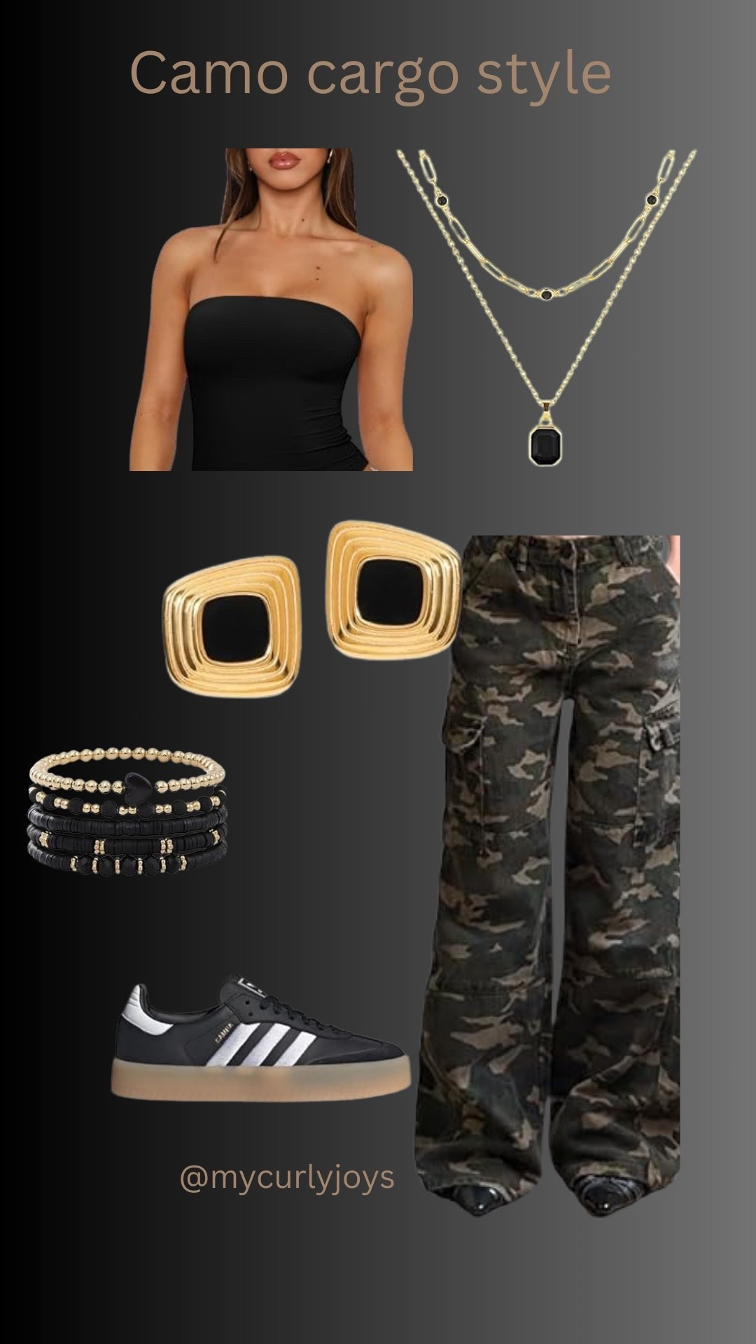 Camo cargos, gold accents, and classic Adidas 👟✨ Perfect mix of street + chic. Shop the full look on my LTK 💚 #CamoStyle #StreetwearVibes #LTKfashion #OOTD

#LTKCon #LTKShoeCrush #LTKStyleTip