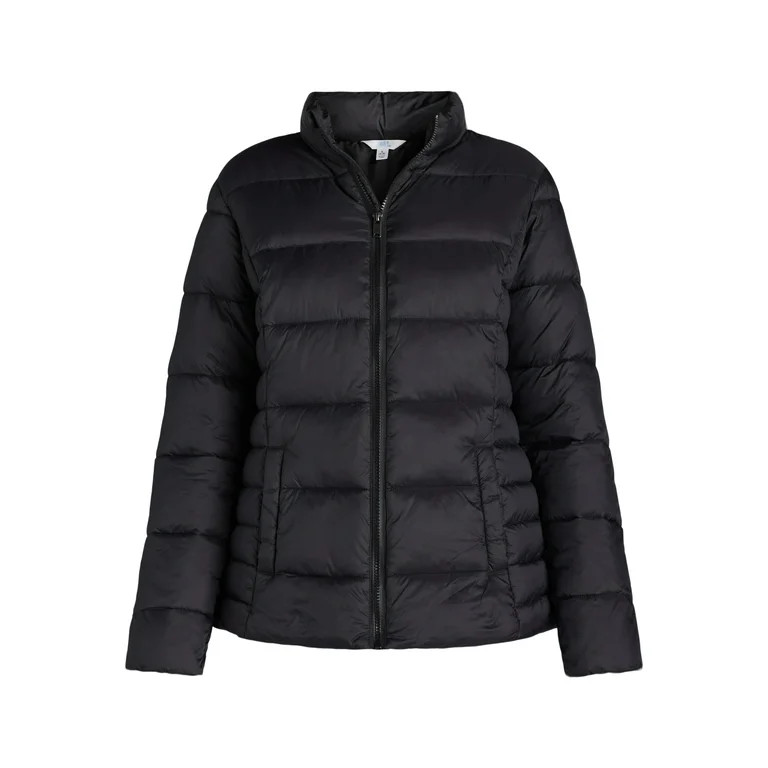 Time and Tru Women's and Women's Plus Puffer Jacket, Sizes XS-3X | Walmart (US)