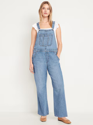 Baggy Wide-Leg Jean Overalls | Old Navy (US)