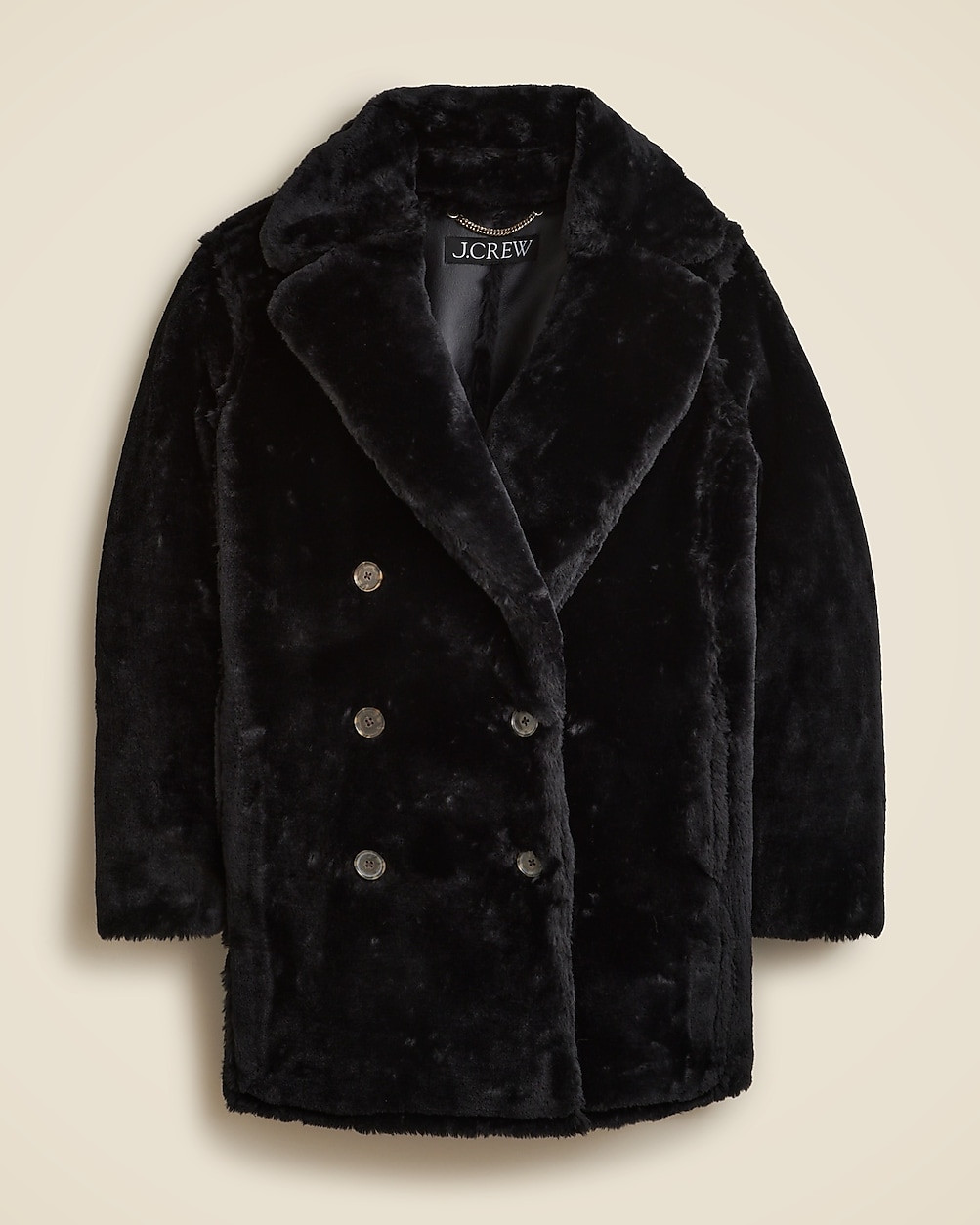 Faux-fur peacoat | J. Crew US