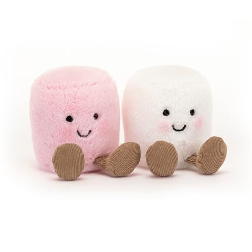 Jellycat Amuseables Pink and White Marshmallows Stuffed Toy, 3.5 inches | Food Plush | Fun Gift Idea | Amazon (US)