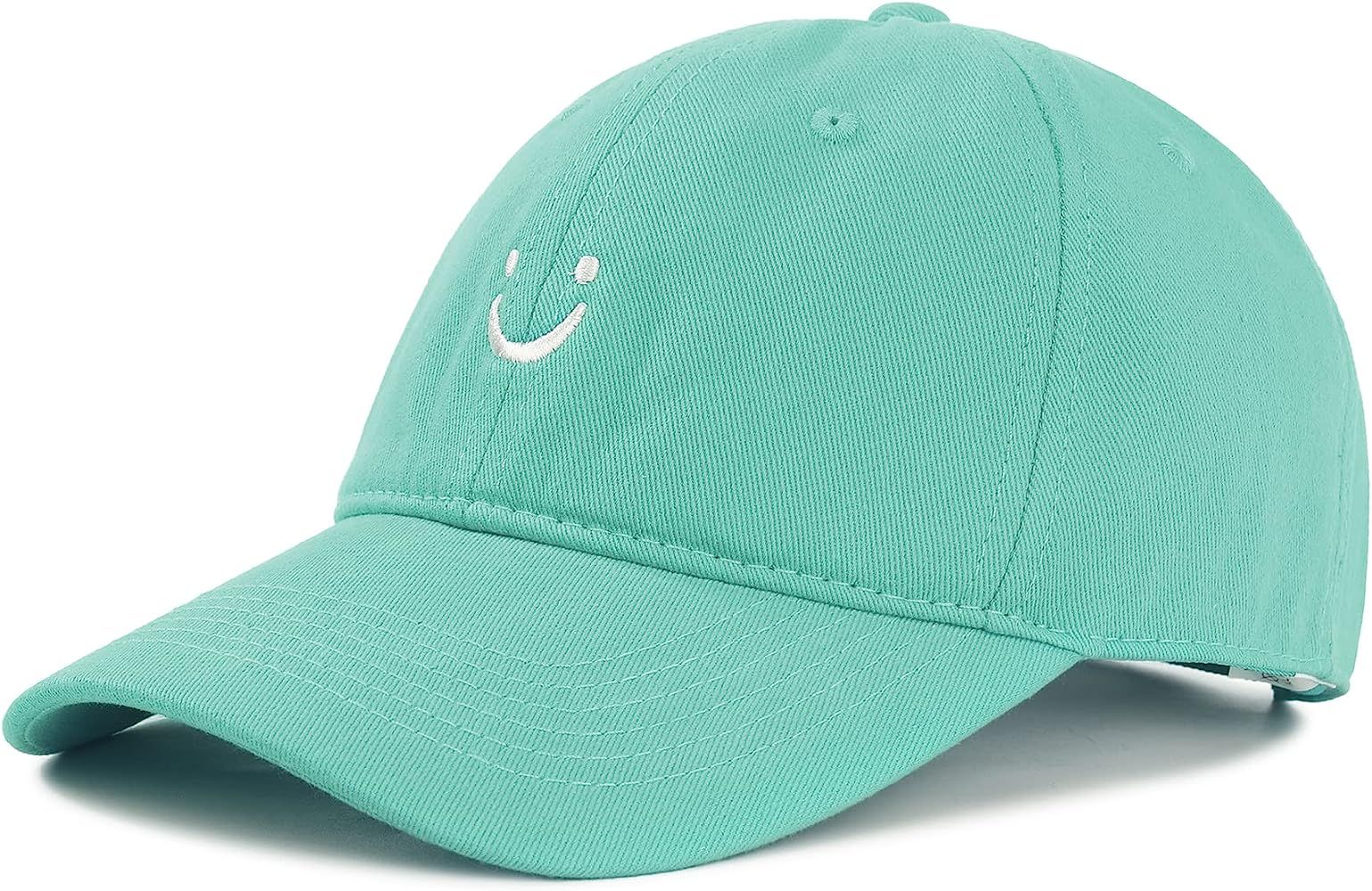 Zando Unisex Smiley Face Baseball Cap Women Embroidered Baseball Hat for Women Men Trucker Hat Ad... | Amazon (US)
