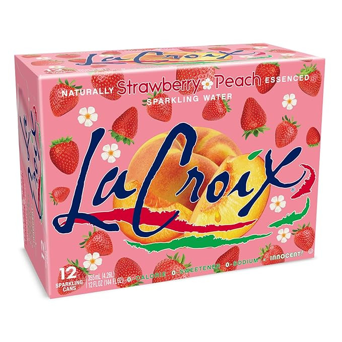 La Croix Sparkling Water, Strawberry Peach, 12 Fl Oz (pack of 12) | Amazon (US)