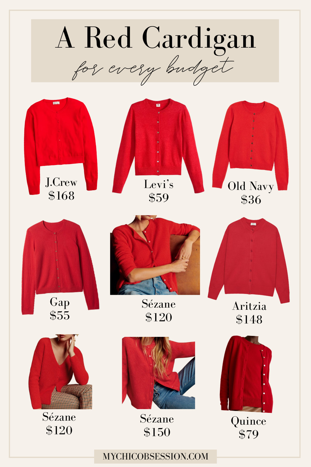 A red cardigan for every budget! This classic layer is perfect for your winter and fall outfits, but you can style it all year long with the right pieces. 

 #LTKSeasonal #LTKStyleTip #LTKWorkwear