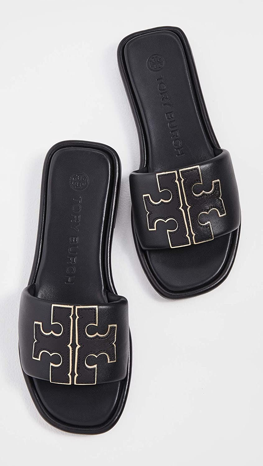 Tory Burch Women's Double T Sport Slides | Amazon (US)