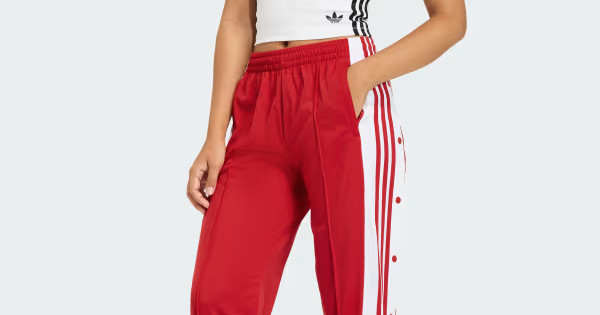 adidas ADIBREAK TRACK PANTS - Red | Free Shipping with adiClub | adidas US | adidas (US)