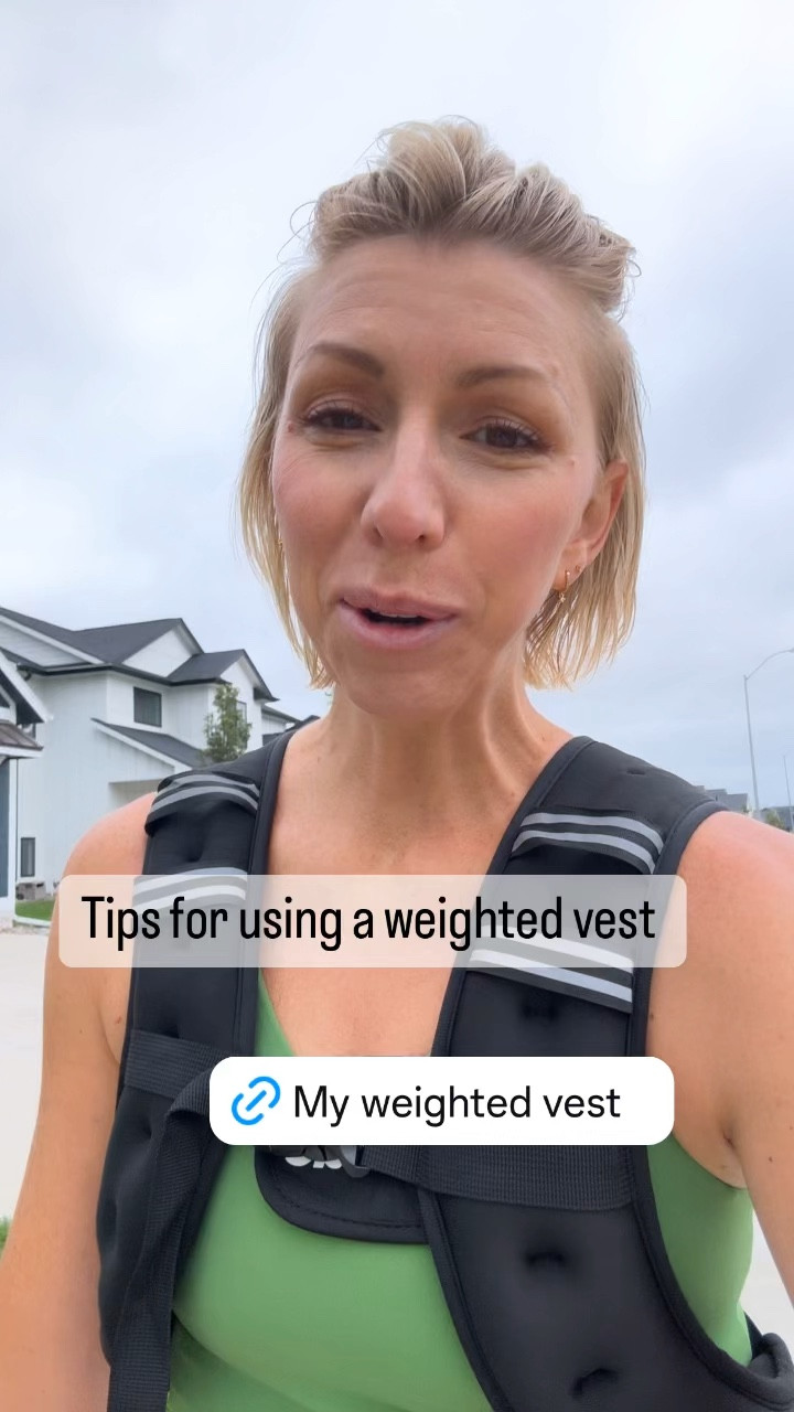 Using a weighted vest to step my my daily walking routine + helping me feel my best at 41 to age gracefully! 