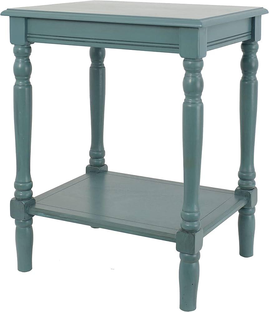 Decor Therapy Storage-(24" x 19.5" x 15.75") Simplify End Table, 24 x 19.5 x 15.75, Blue Gray | Amazon (US)