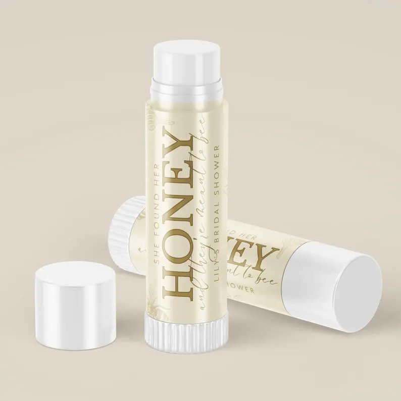 She Found Her Honey Bridal Shower Lip Balm | Meant to Bee Bridal Shower Favors | Bee Bridal Showe... | Etsy (US)