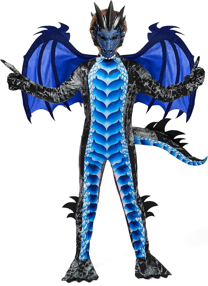 Spooktacular Creations Halloween Kid Dragon Costume, Boys Dragon Wings, Tail and Mask Set for Hal... | Amazon (US)
