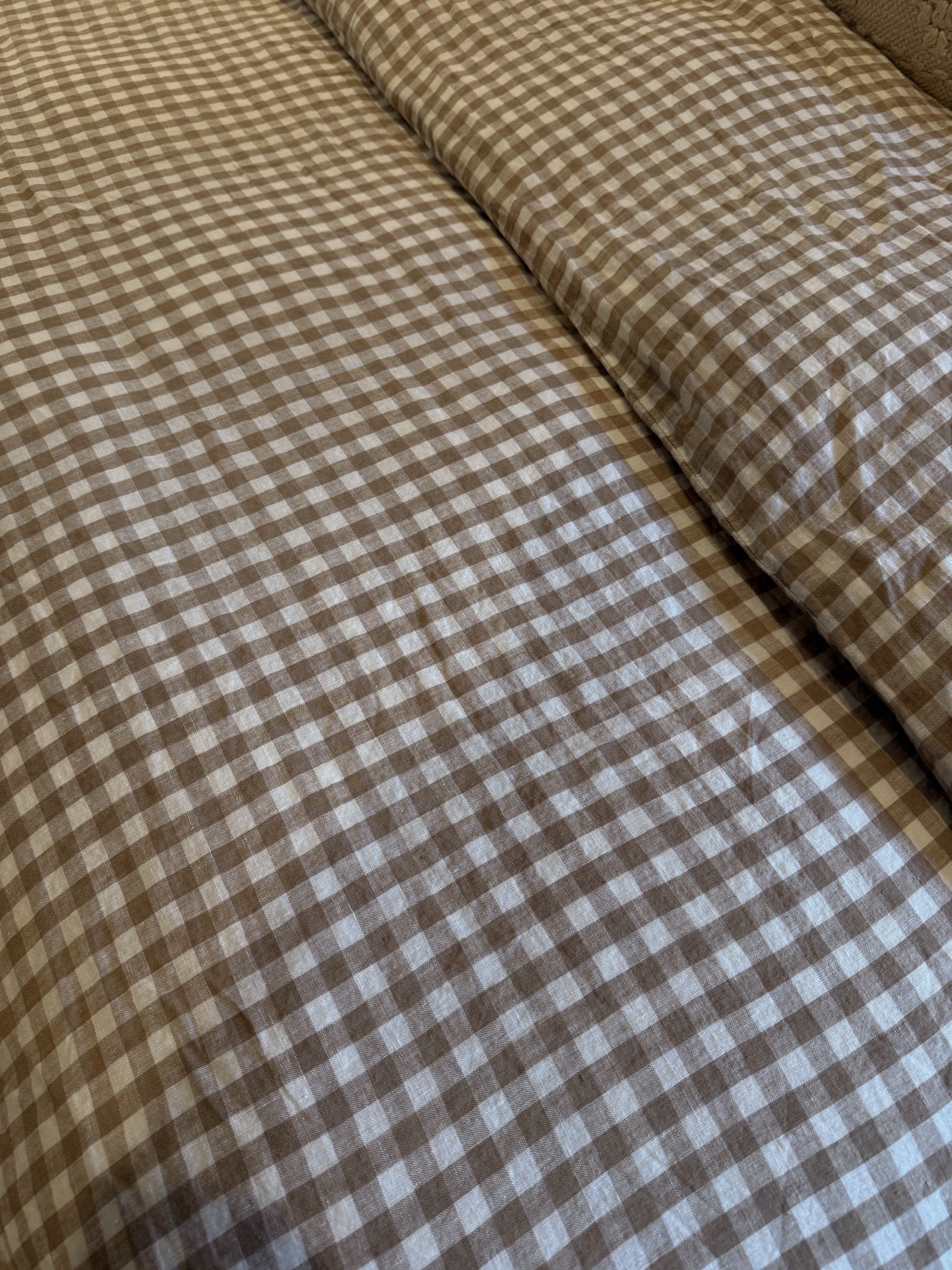 Absolutely obsessed with my new brown gingham duvet cover! All the Quince duvet covers are my favorite - I have three! This is the European Linen! 

#LTKFamily #LTKSeasonal #LTKHome