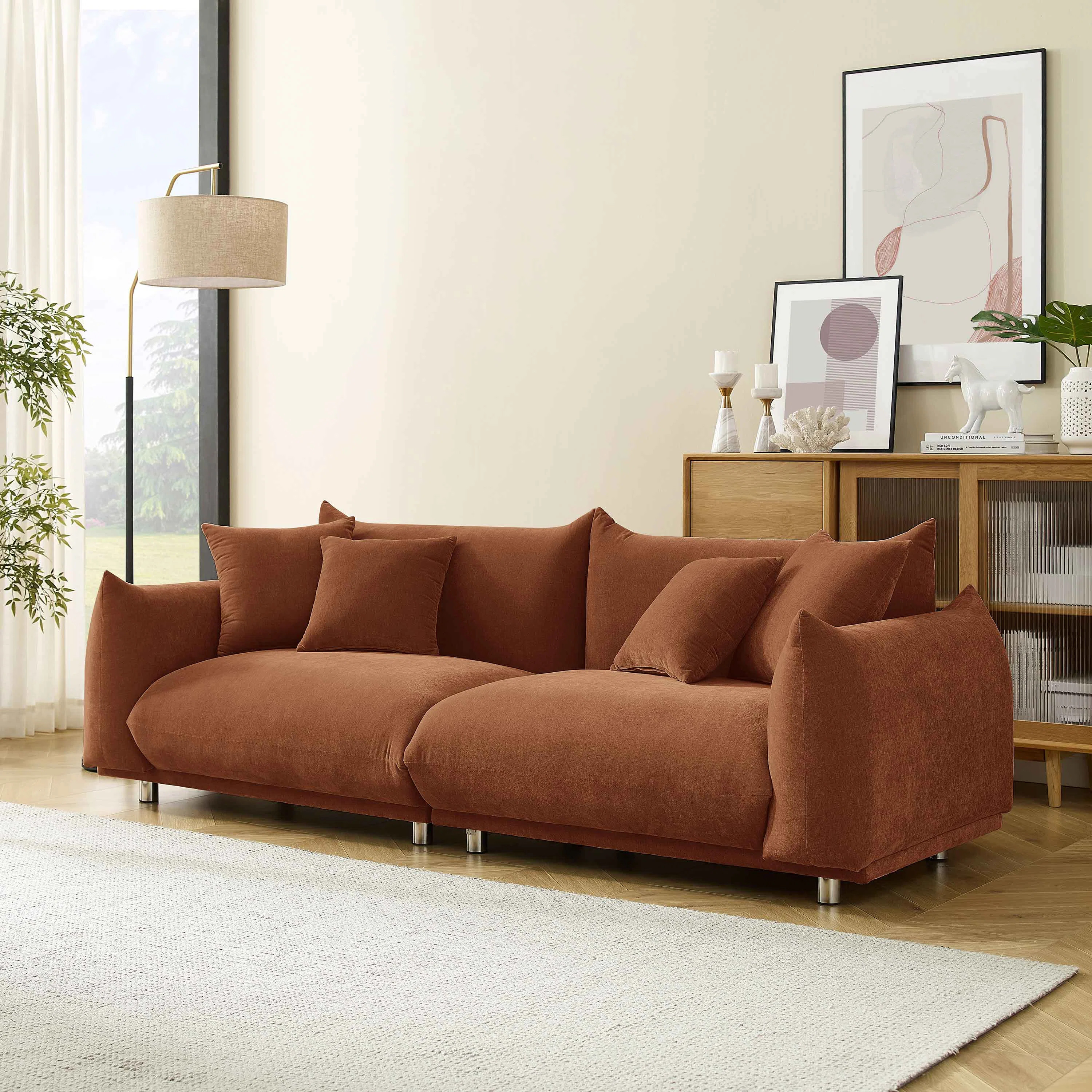 Arnya 88.9" MINIMORE Modern Style Sofa | Wayfair North America