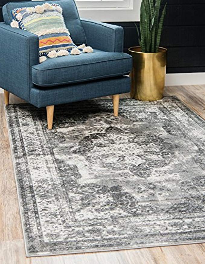 Unique Loom Sofia Collection Traditional Vintage Gray Area Rug (8' x 10') | Amazon (US)