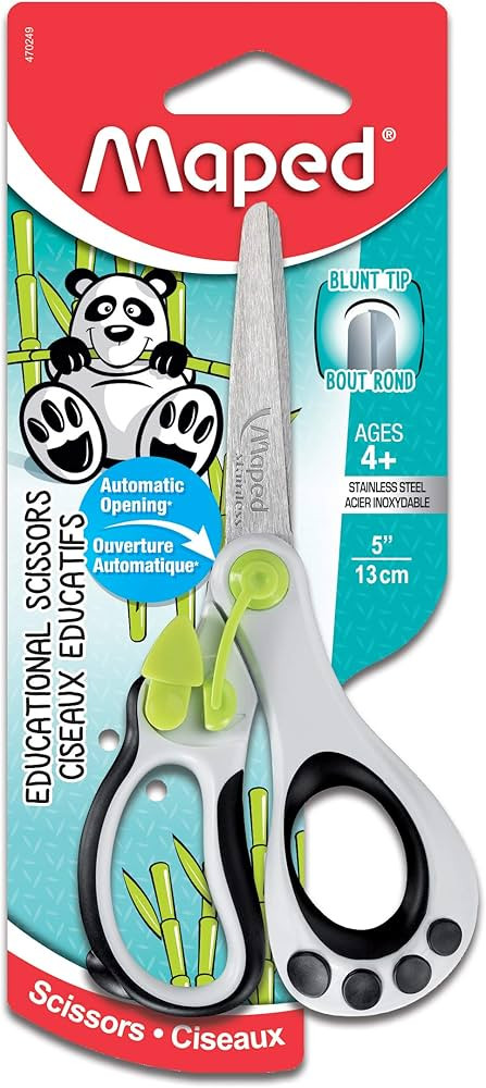 Maped Helix USA Koopy Spring-Assisted Educational Scissors, Kids, 5 Inch, Blunt Tip, Right Handed... | Amazon (US)