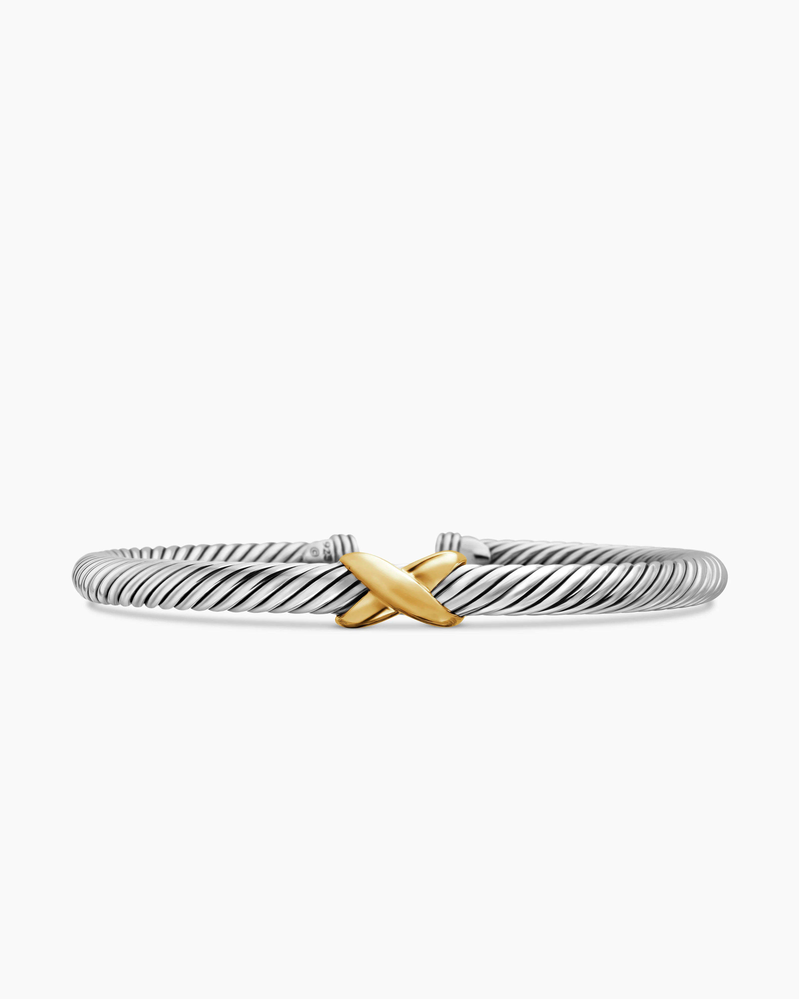 X Classic Cable Station Bracelet | David Yurman