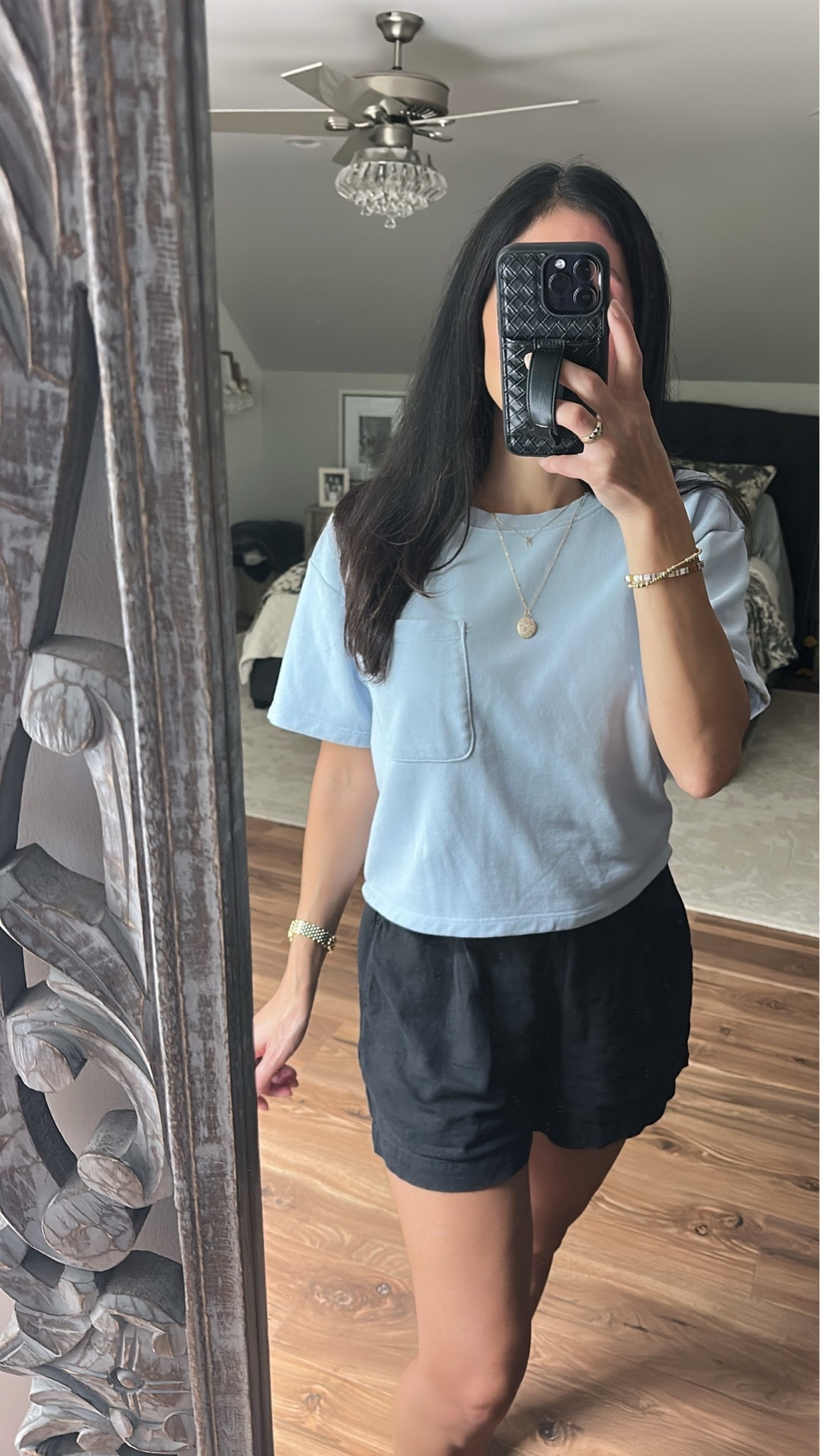 A perfect Fall top. Sweater/T-shirt material, mid-sleeve. Wearing a size XS. Grabbing all colors! 
Linen shorts, size small.

#LTKootd #LTKSaleAlert #LTKTravel