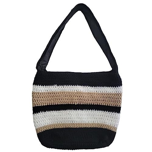 Crossbody Crochet Bag, Crossbody Purse, Lined Summer bag, Large Crossbody Bag, (Neutral Colors, s... | Amazon (US)