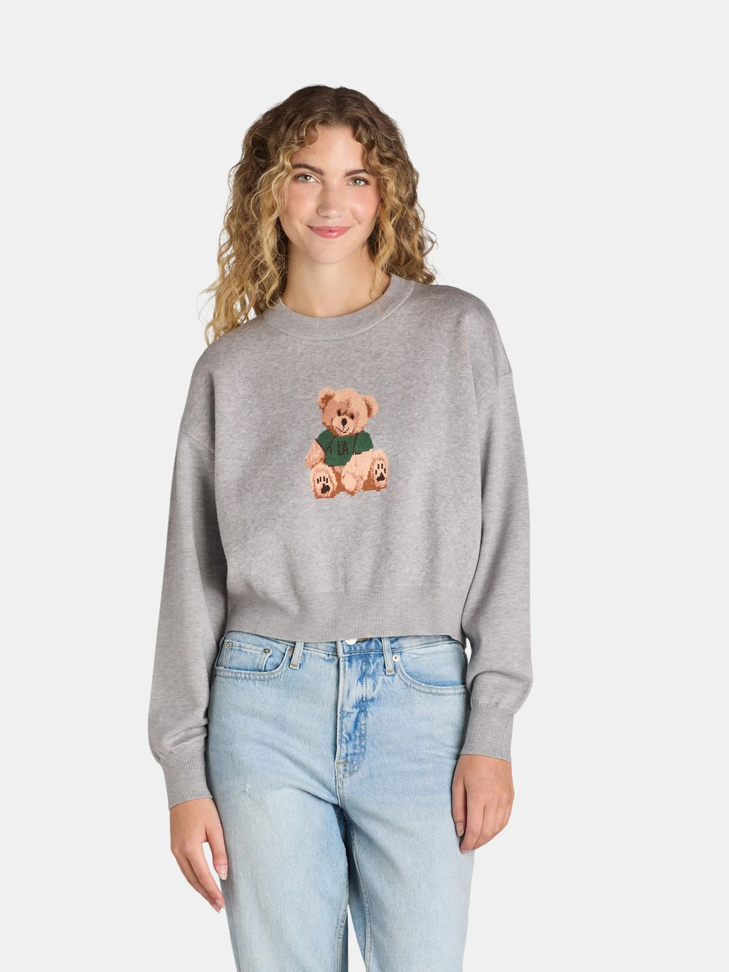 Liv & Lottie Juniors’ Graphic Sweater with Long Sleeves, Midweight, S-XL | Walmart (US)