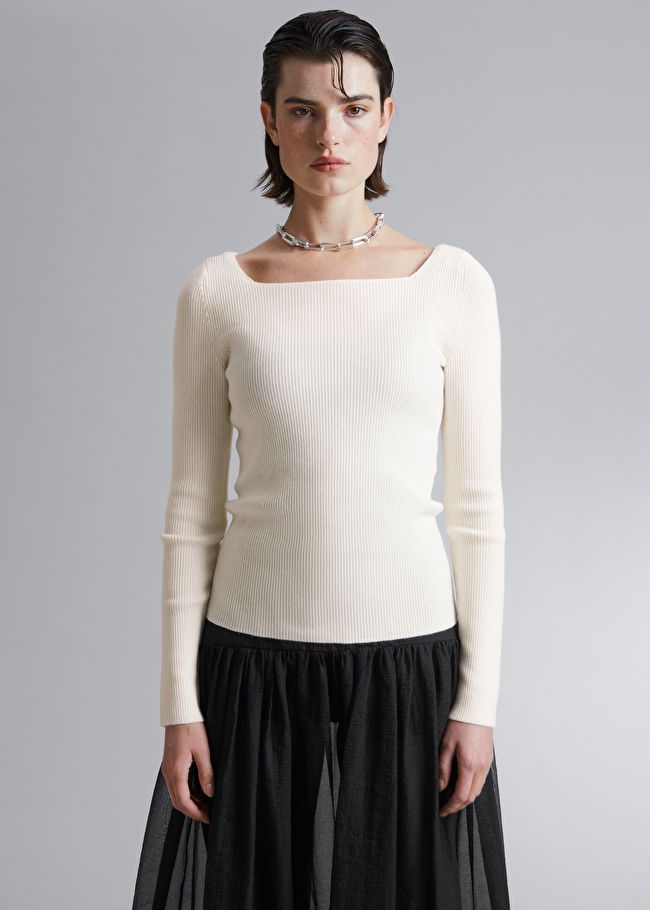 Square-Neck Knit Top | & Other Stories (EU + UK)