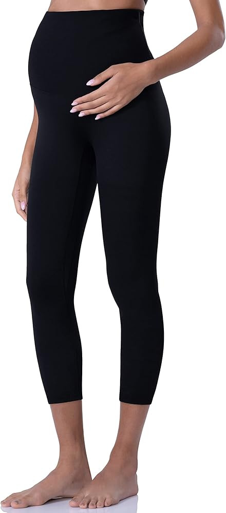 POSHDIVAH Women's Maternity Leggings Over The Belly Pregnancy Yoga Pants Active Wear Workout Legg... | Amazon (US)