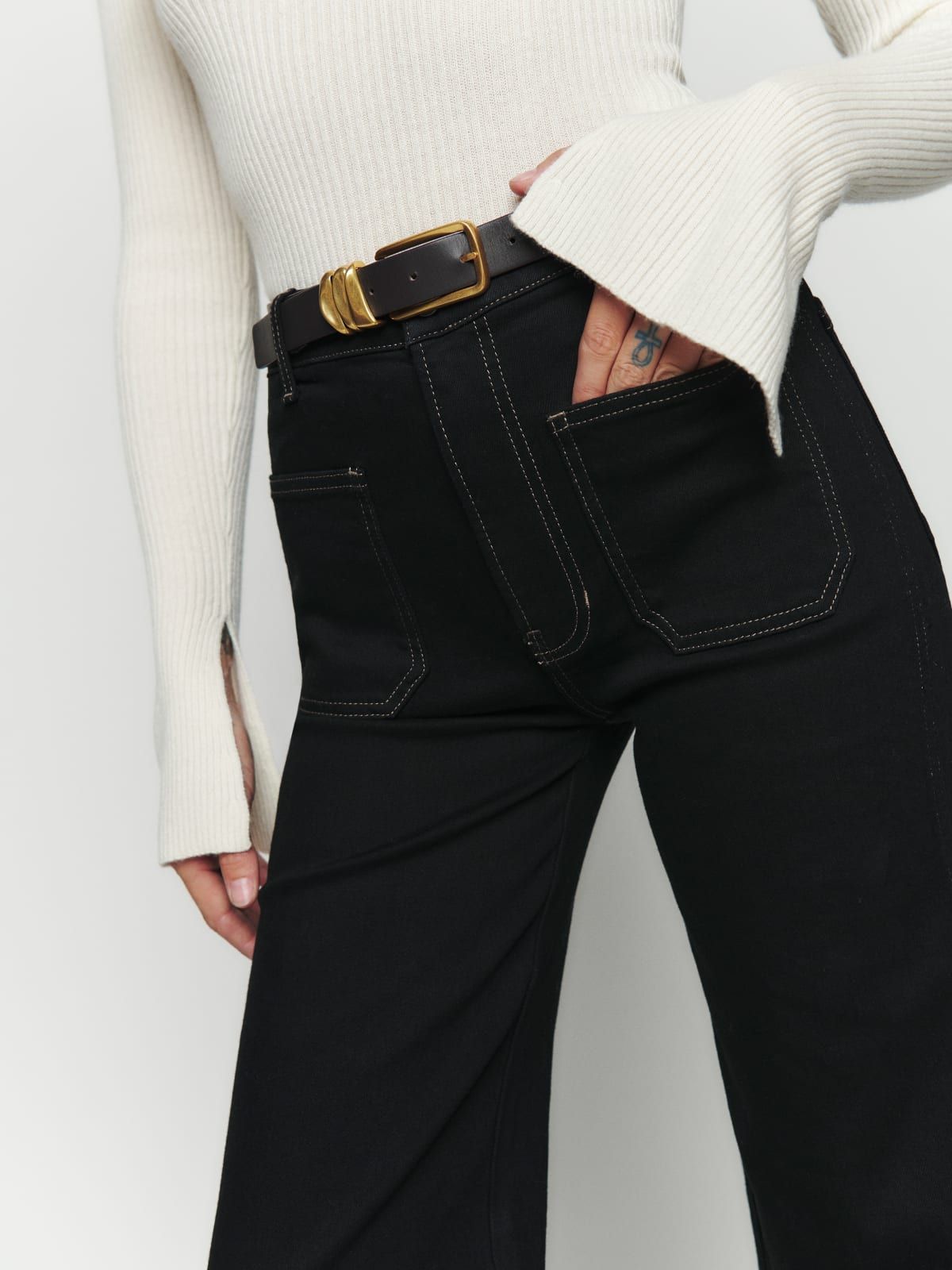 Alyssa High Rise Wide Leg Long Jeans | Reformation (US & AU)