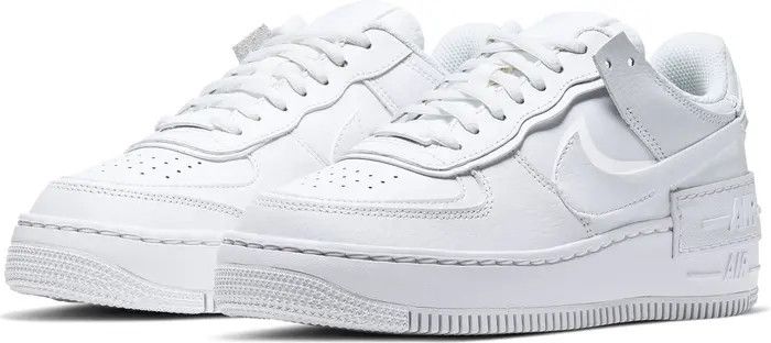 Air Force 1 Shadow Sneaker | White Sneakers Outfit | White Shoes | Budget Fashion | Nordstrom