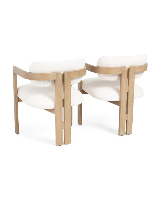 Set Of 2 Ashley Curved Back Dining Chairs | TJ Maxx