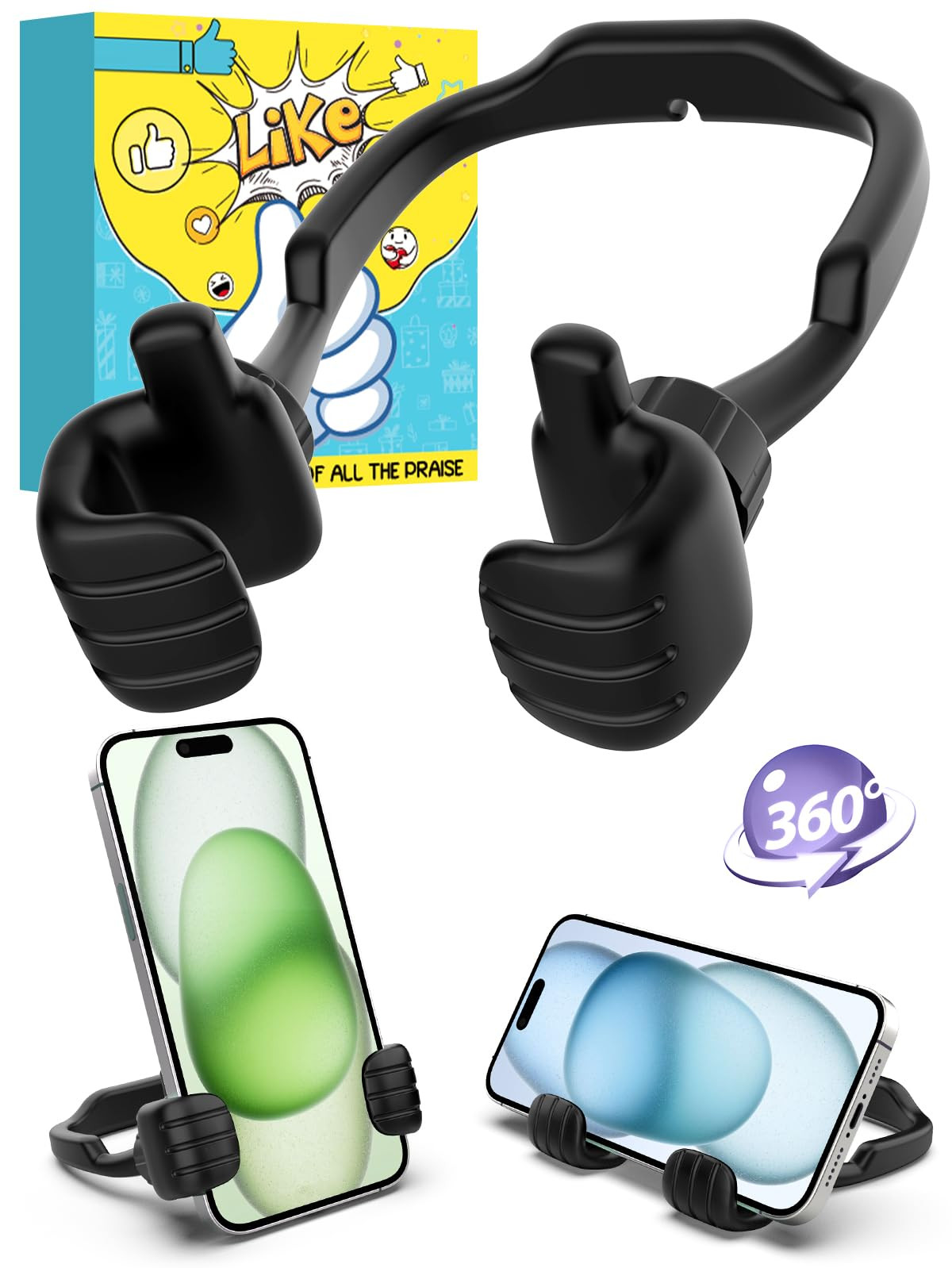 Stocking Stuffers for Teens Boys Men Adults Gifts: Thumbs Up Lazy Phone Stand Cell Phone Holder G... | Amazon (US)