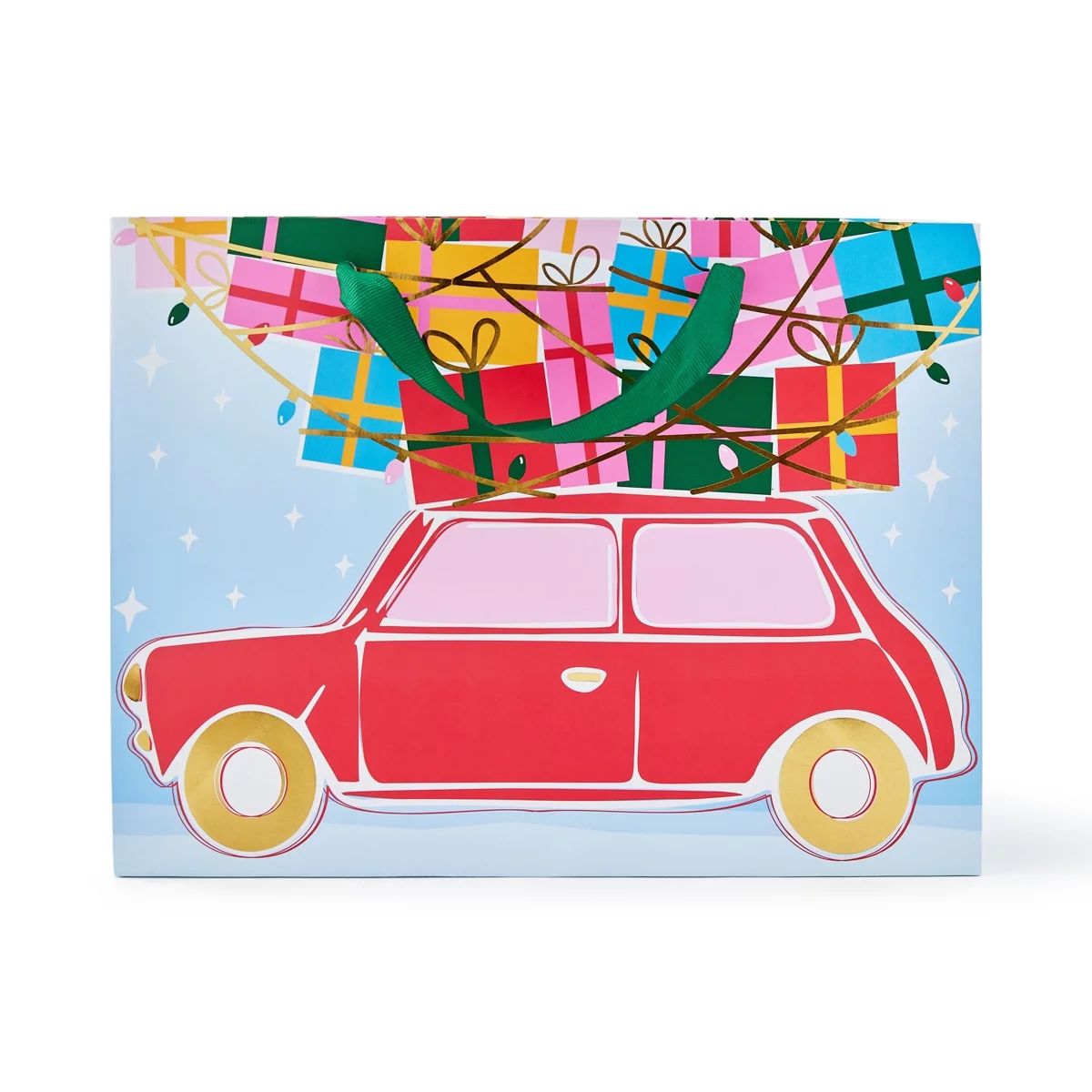 Packed Party "Drive into the Season" Medium Gift Bag;; Red, Blue;; 9.875"x 4.5" x 7.5";; FSC pape... | Walmart (US)