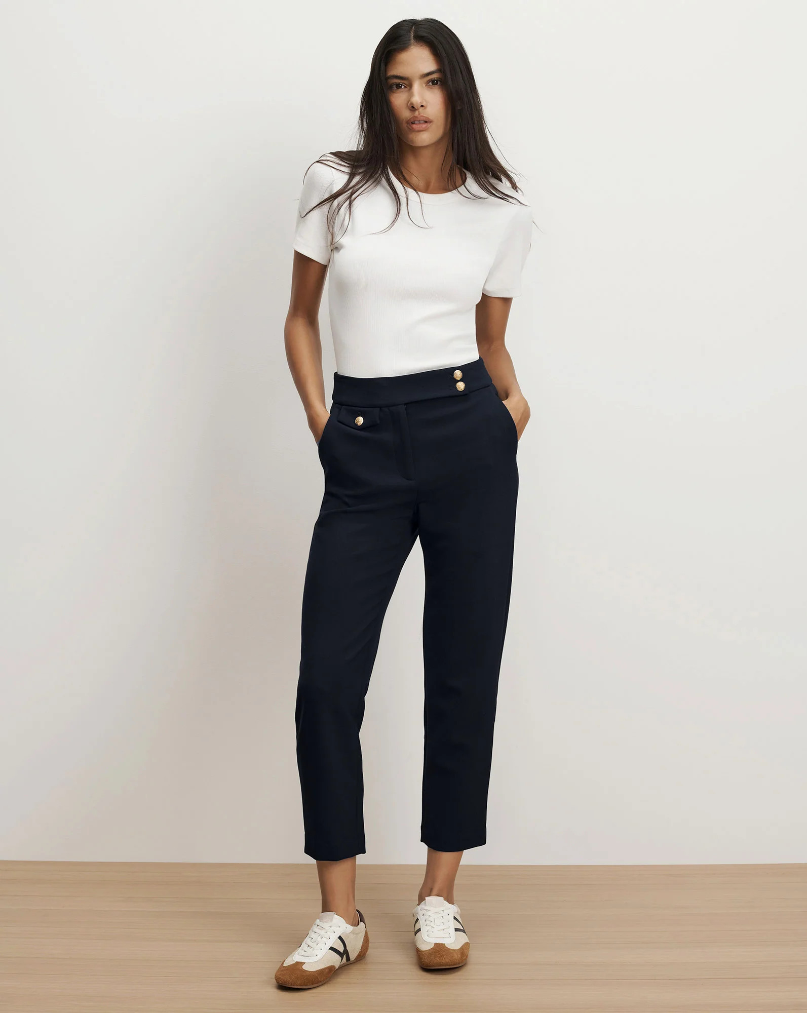 Renzo Slim-Leg Pant | Veronica Beard | Veronica Beard