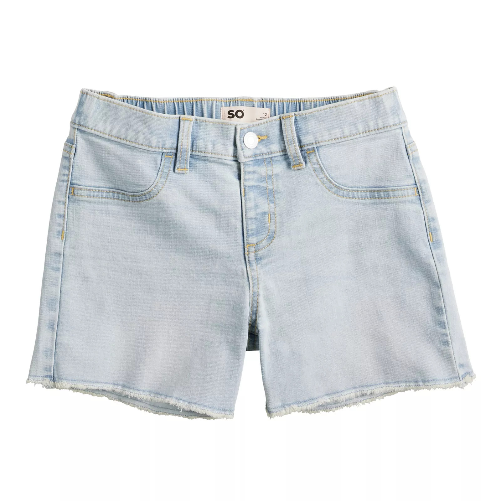 Girls 6-20 SO® The Everyday Pull-On Denim Shorts in Regular & Plus Size | Kohl's