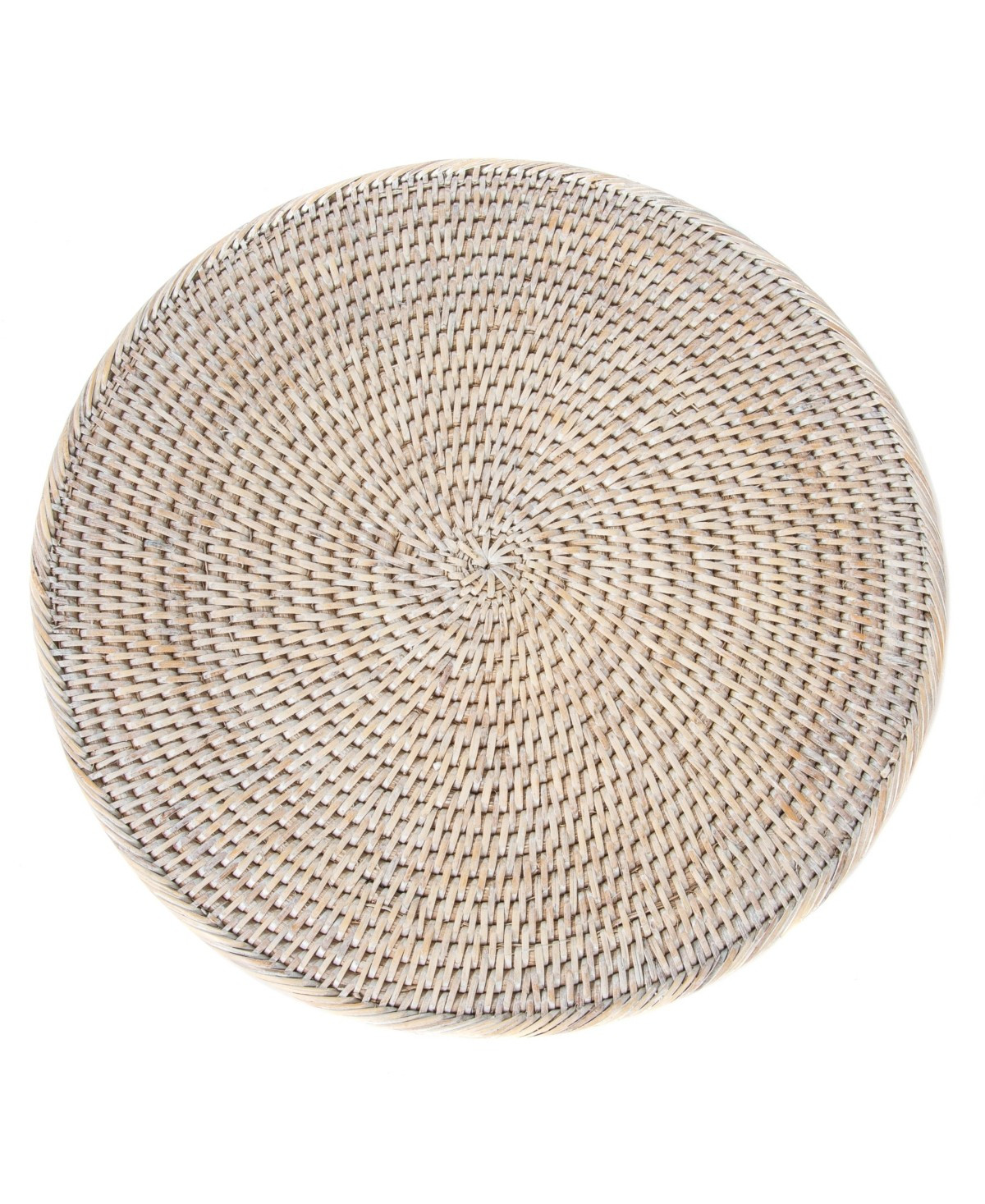 Artifacts Rattan Round Placemat - Off-White | Macy's