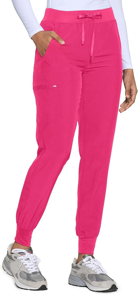COZYFIT Womens Scrub Pants - Soft Stretch Yoga Style with 5 Pockets, Slim Fit Jogger Scrubs Pants... | Amazon (US)