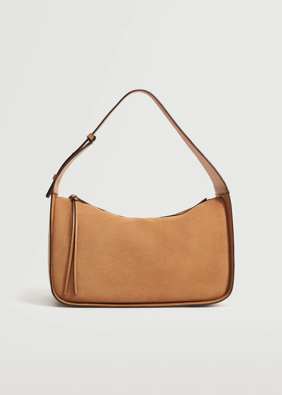 Leather baguette bag -  Women | Mango United Kingdom | MANGO (UK)