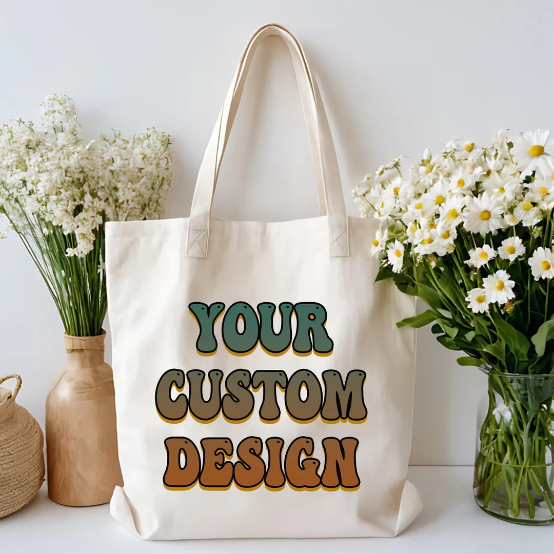 Custom Canvas Tote Bag- Personalized Logo Wholesale Bag- Bulk Trade Show Giveaway Gift- Business ... | Etsy (Global)