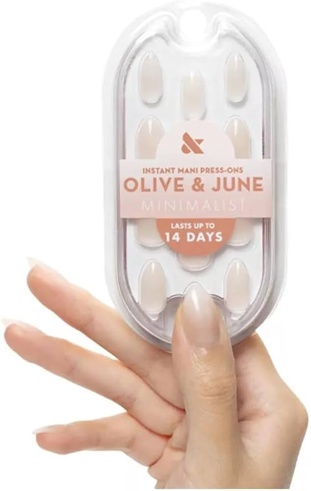 Almond Medium Press-On Nails - Gradient Syrup by Milky Syrup | Amazon (US)