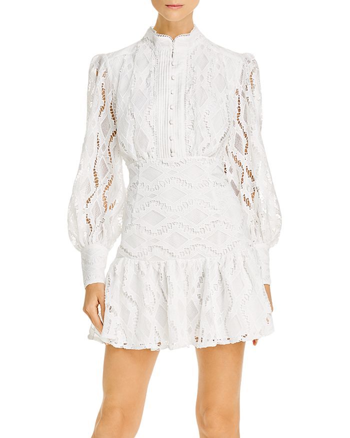 Remy Lace Long Sleeve Mini Dress | Bloomingdale's (US)