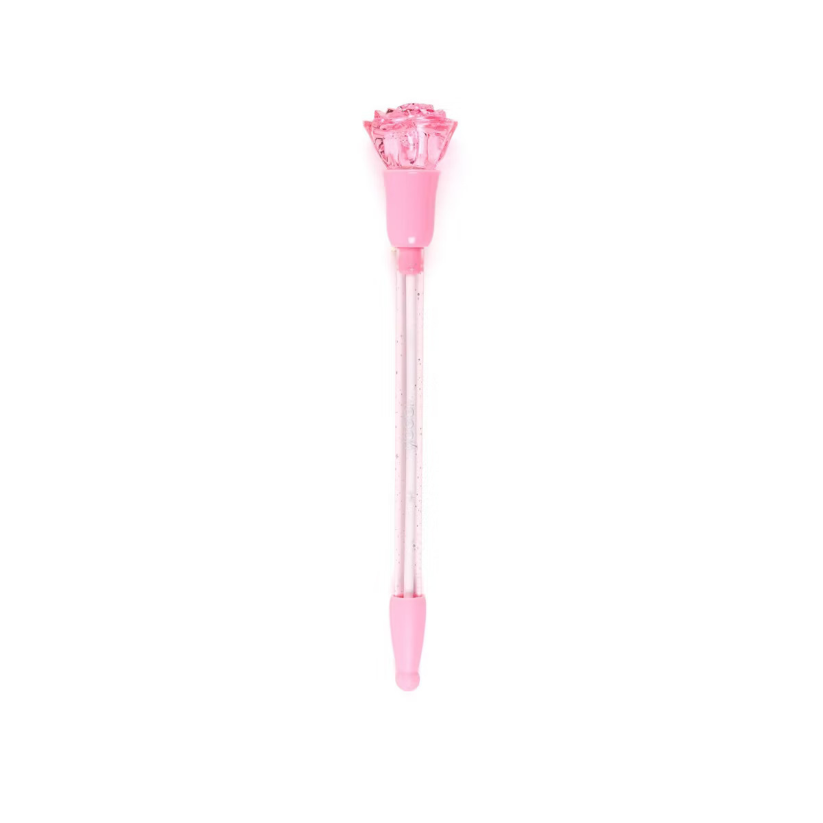 Yoobi Novelty Ballpoint Pen Light Up Pink Rose | Target