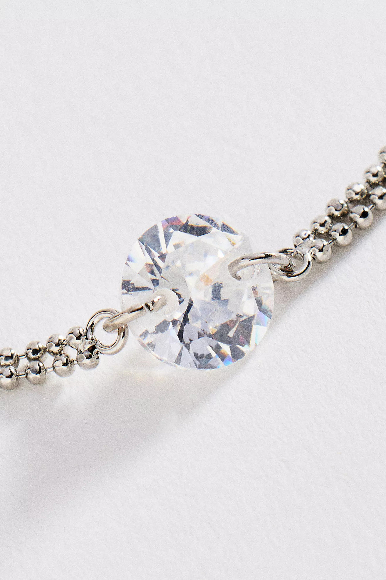 Delicate Crystal Chain Bracelet | Anthropologie (US)